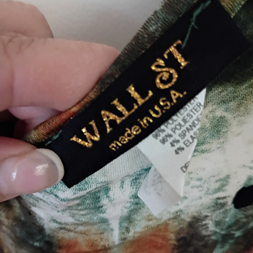 Elegant Long Sleeve Tie-Dye Maxi Dress.Pit To Pit 17" - Picture 5 of 7